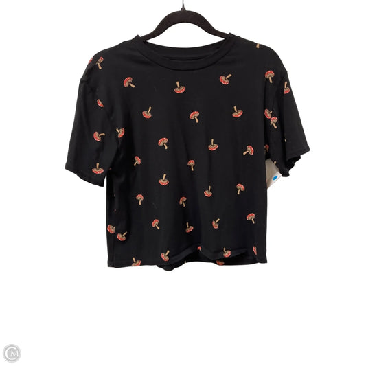 Top Short Sleeve By Clothes Mentor In Black, Size: M