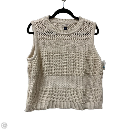 Sweater Short Sleeve By Universal Thread In Cream, Size: Xl