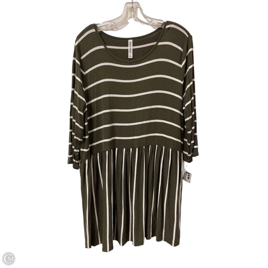 Top Long Sleeve By Zenana Outfitters In Green, Size: Xl
