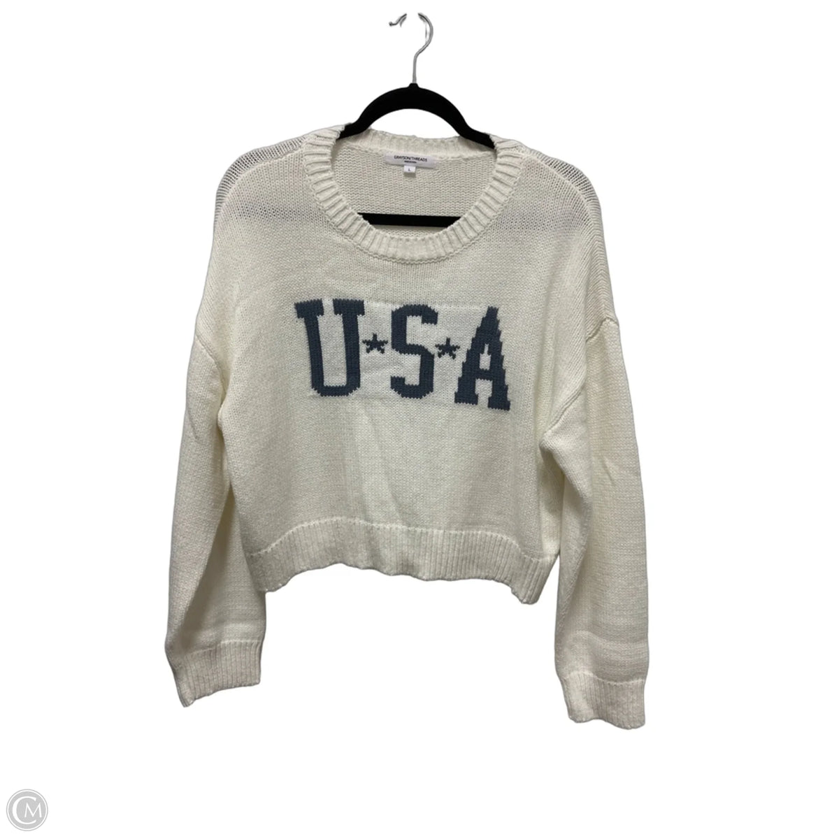 Sweater By Grayson Threads In Cream, Size: L