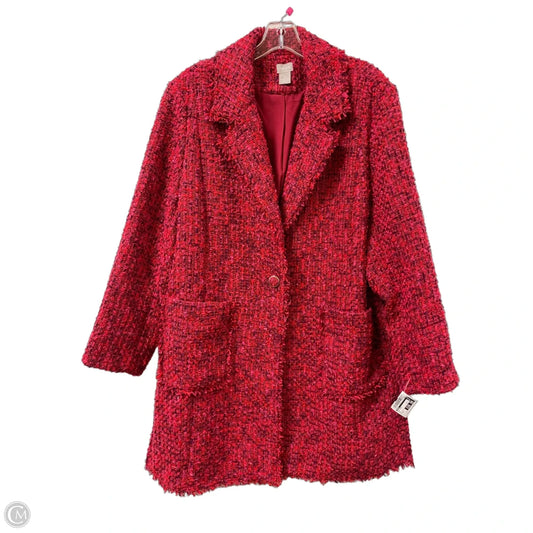 Coat Other By Chicos In Red, Size: 2x