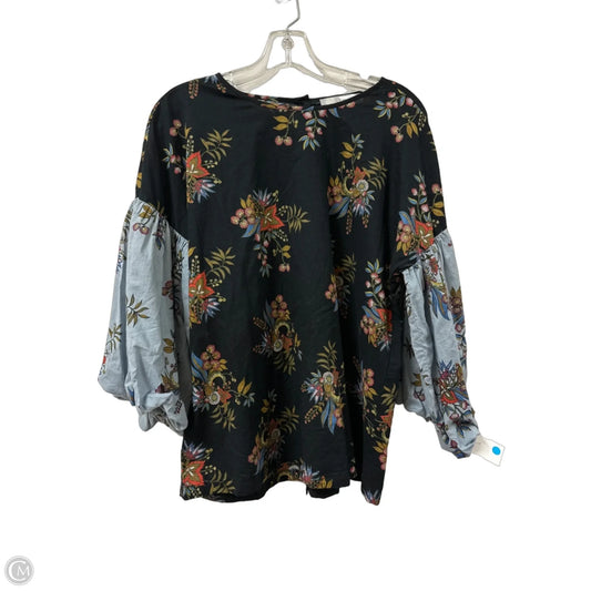 Top Long Sleeve By Loft In Black, Size: S
