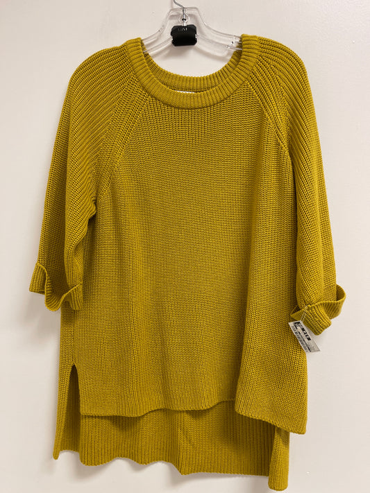 Sweater By Clothes Mentor In Chartreuse, Size: L