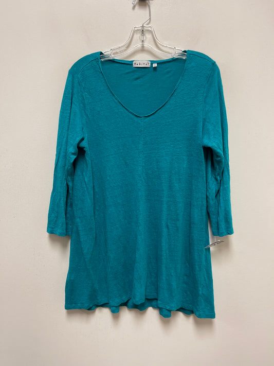 Teal Tunic Long Sleeve Habitat, Size M