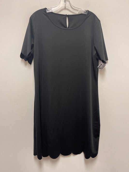 Black Dress Casual Short Clothes Mentor, Size 2x