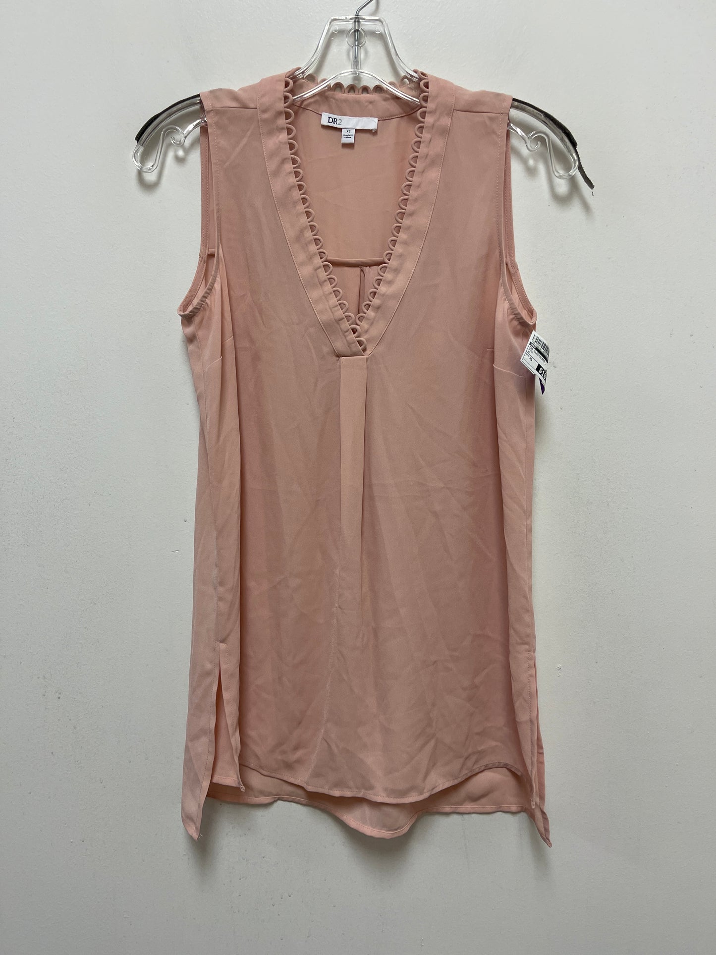 Pink Top Sleeveless Dr2, Size Xs