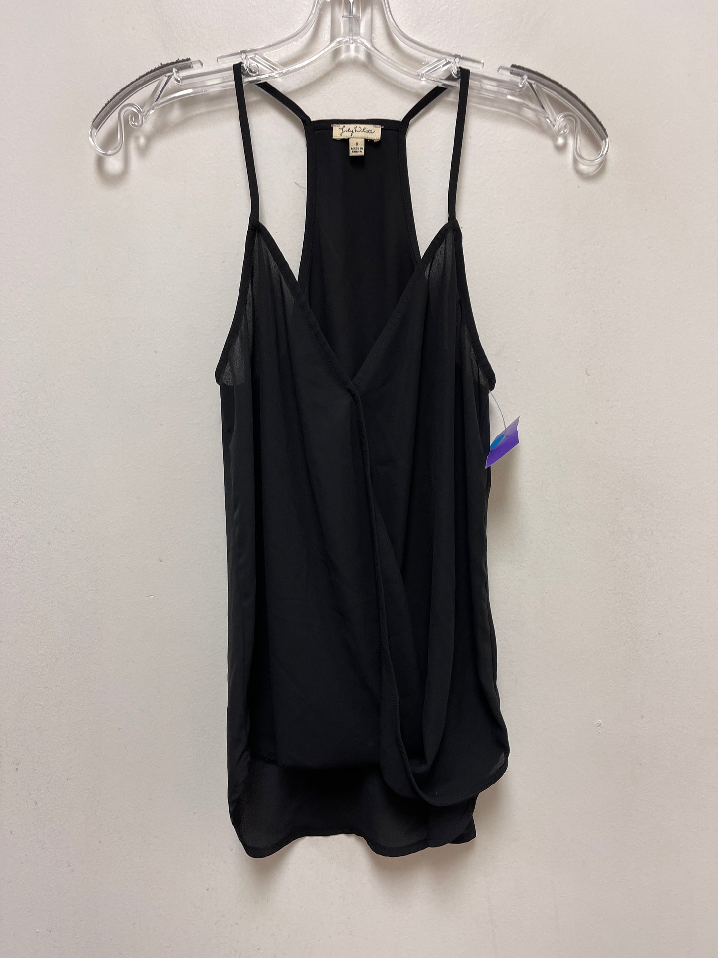 Black Top Sleeveless Lily White, Size S