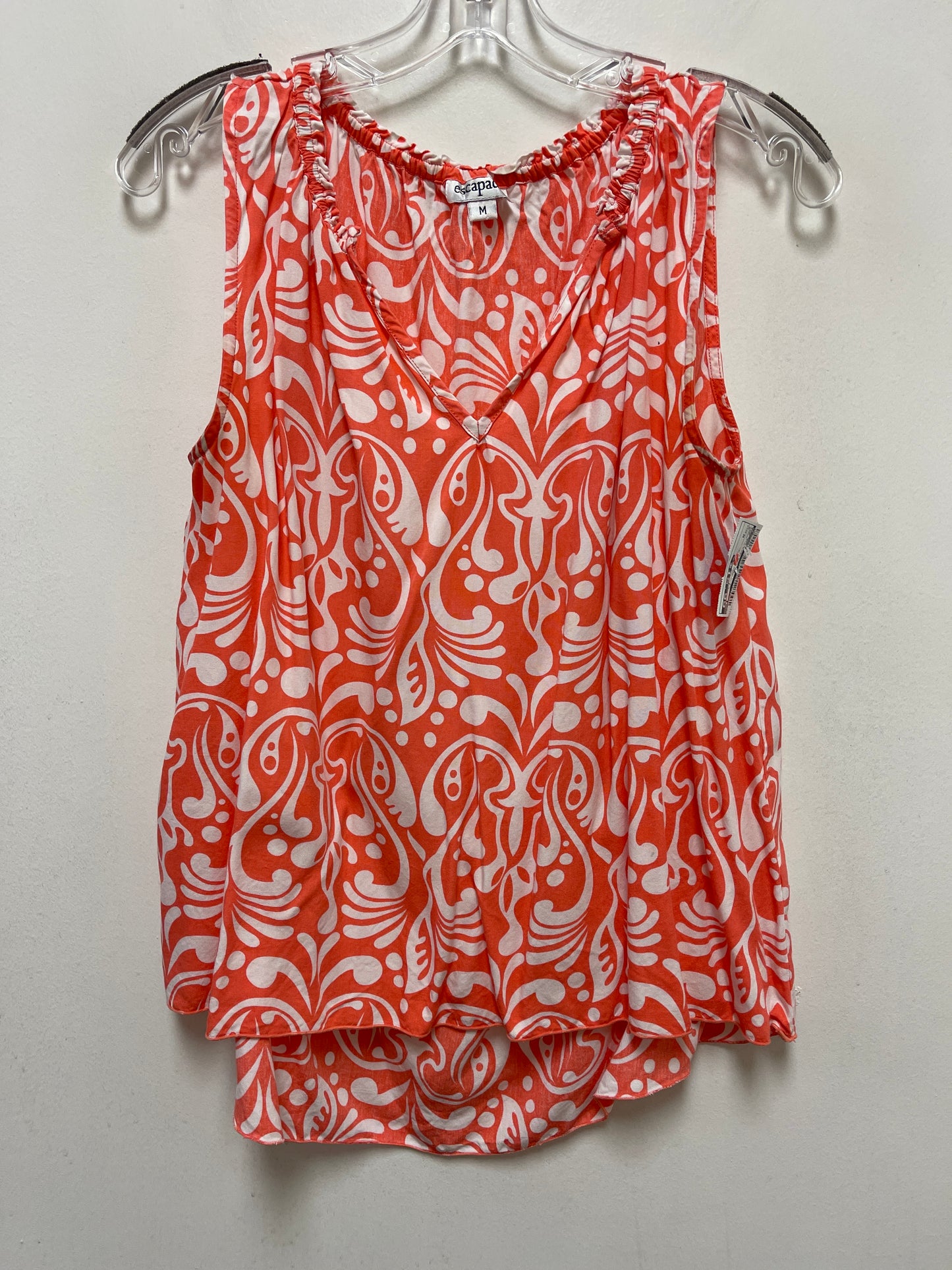 Coral Top Sleeveless Escada, Size M