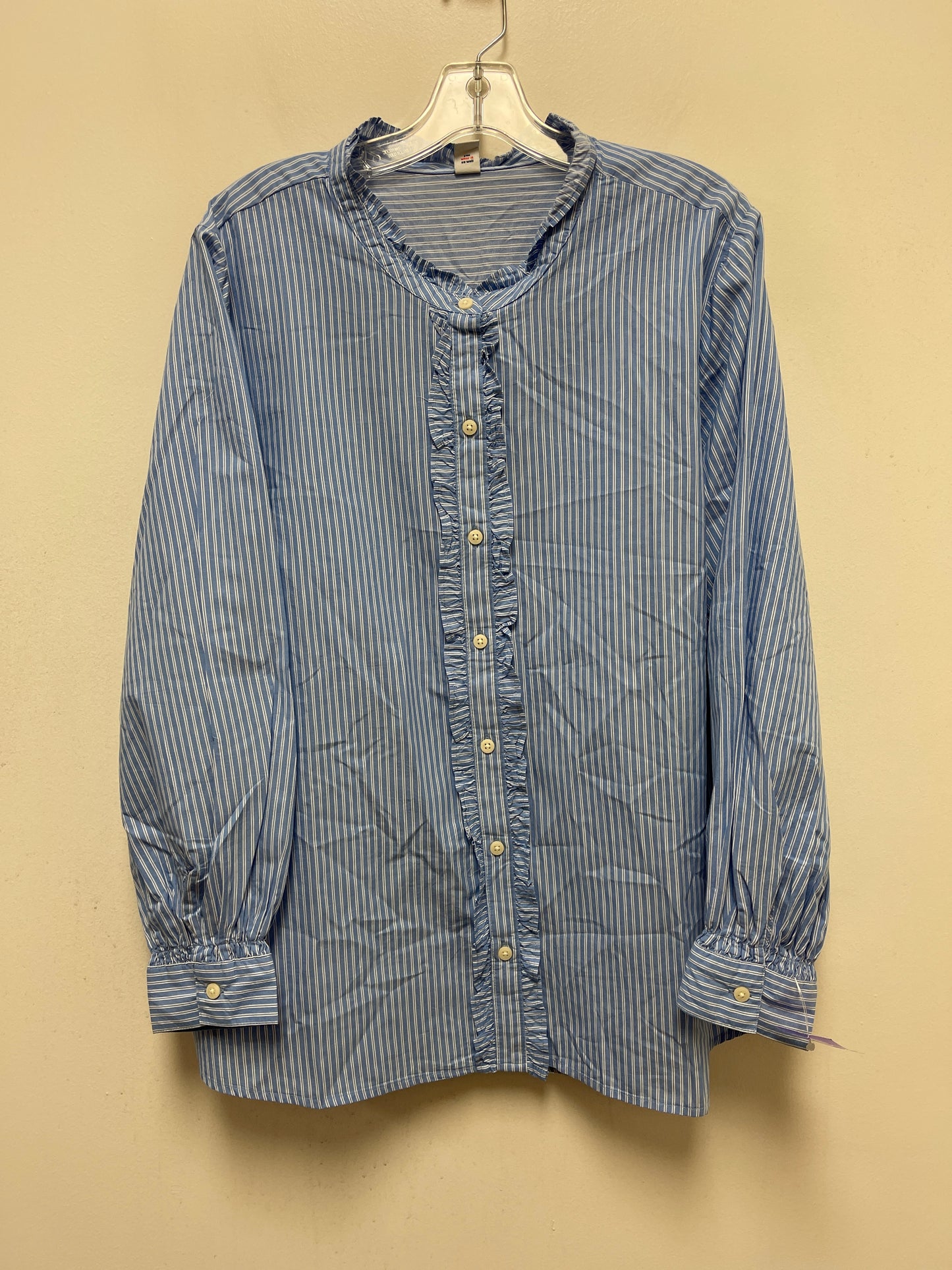 Blue Top Long Sleeve Old Navy, Size 2x