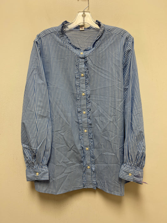 Blue Top Long Sleeve Old Navy, Size 2x