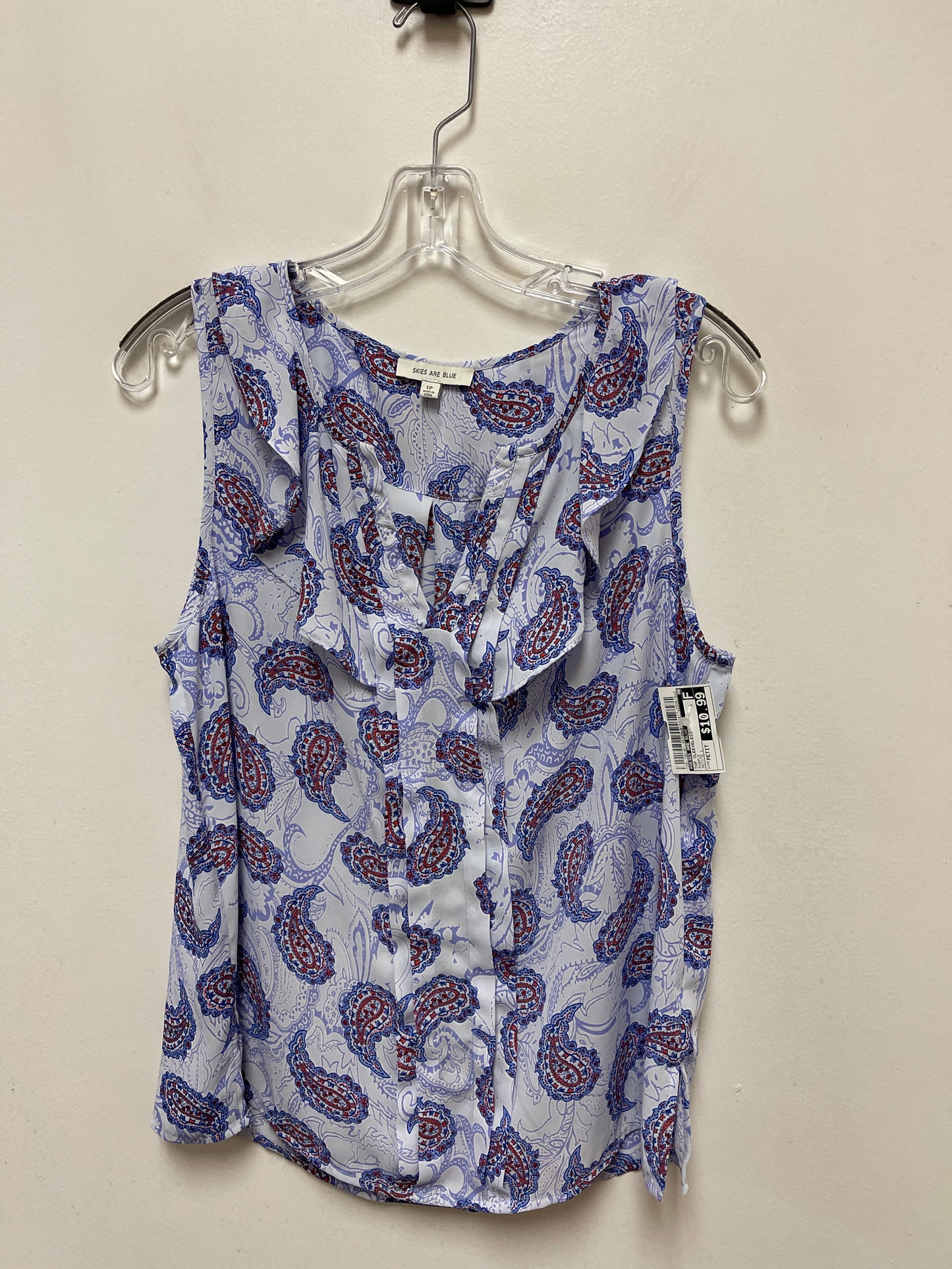 Purple Top Sleeveless Skies Are Blue, Size Petite L