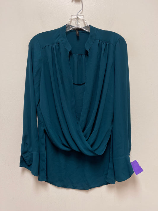 Green Top Long Sleeve Bcbgmaxazria, Size Xs