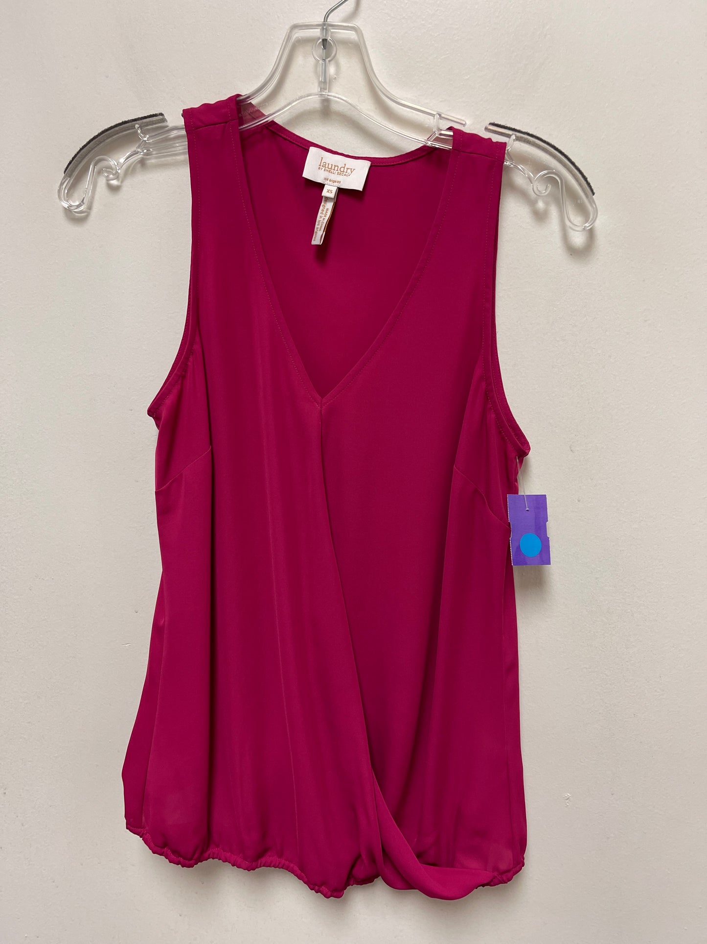 Pink Top Sleeveless Shelli Segal, Size Xs