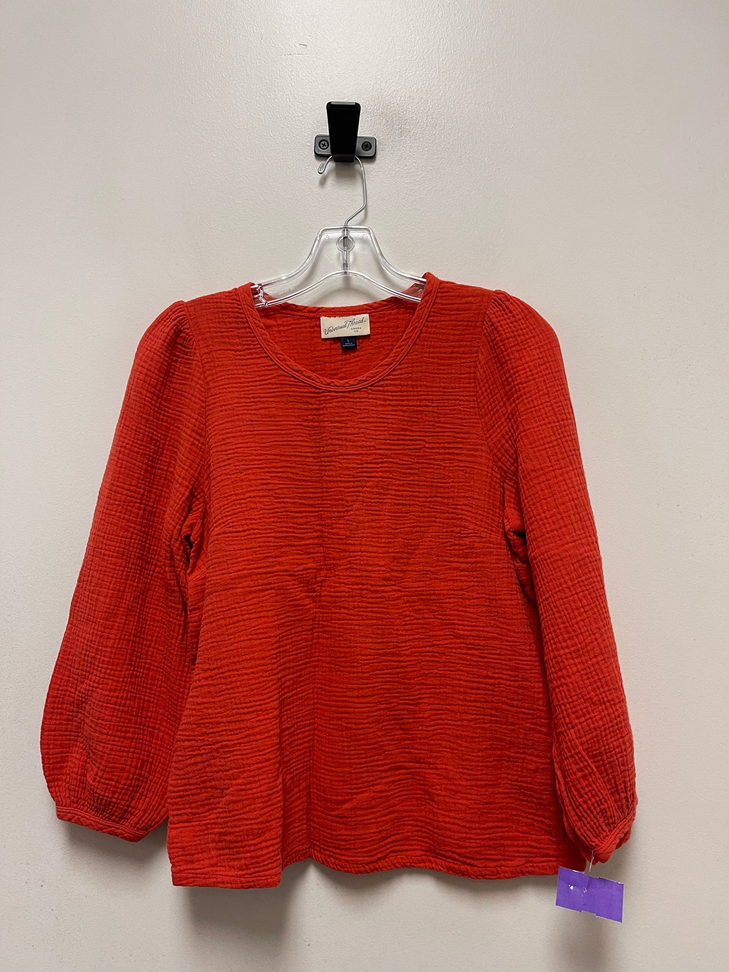 Orange Top Long Sleeve Universal Thread, Size S