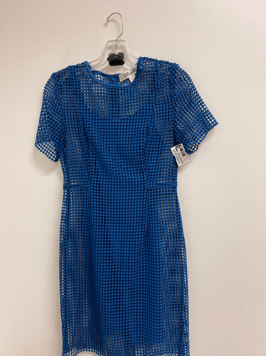 Blue Dress Party Midi Diane Von Furstenberg, Size Xs