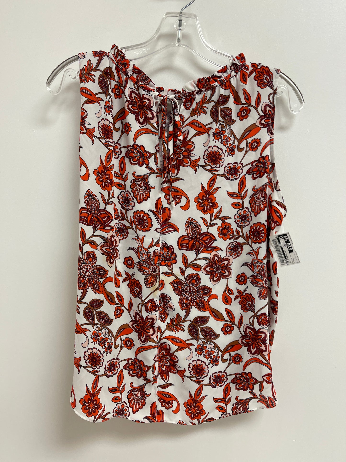 Red Top Sleeveless Loft, Size L