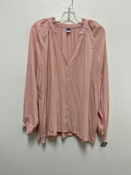 Pink Top Long Sleeve Old Navy, Size Large