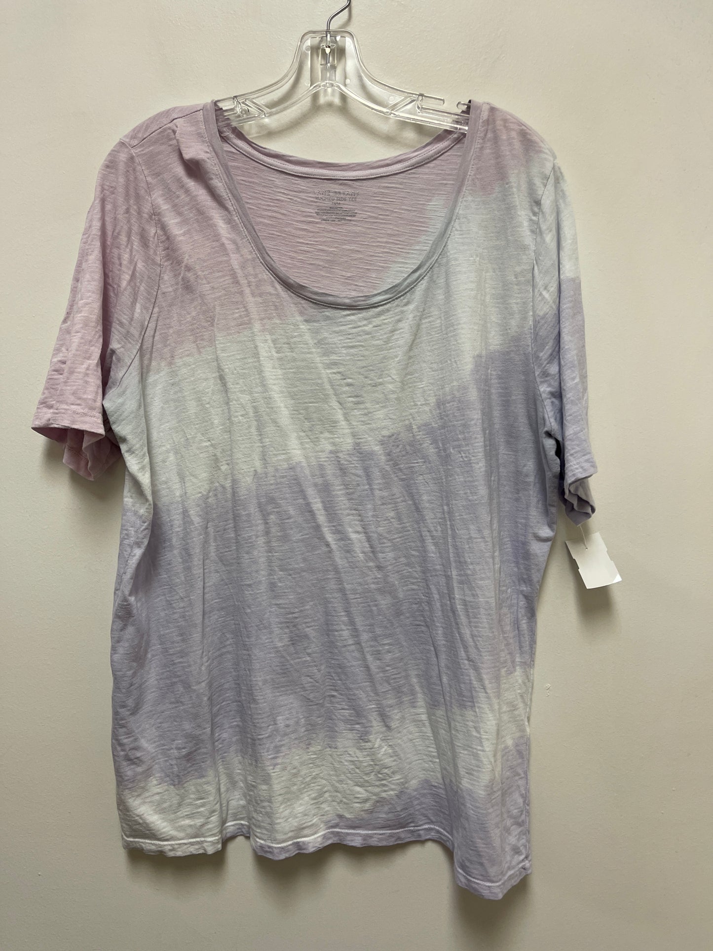 Purple Top Short Sleeve Basic Lane Bryant, Size 1x