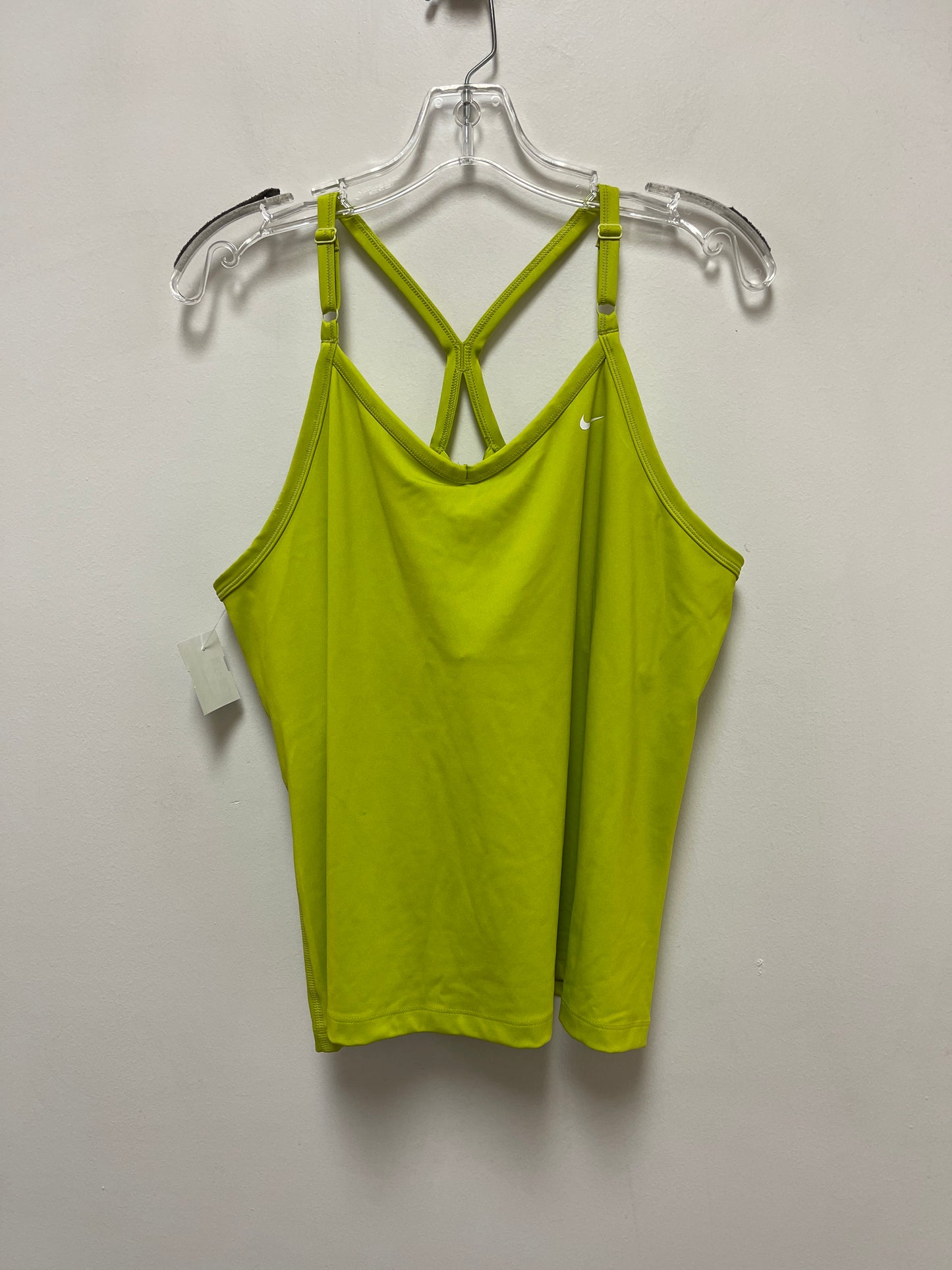 Chartreuse Athletic Tank Top Nike Apparel, Size 2x