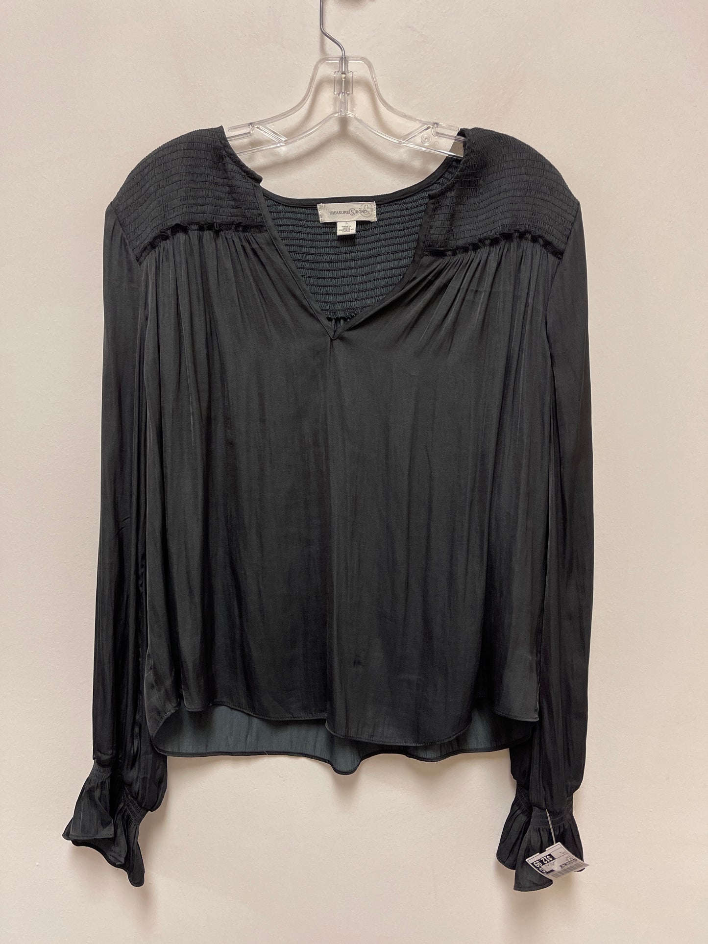 Black Top Long Sleeve Treasure And Bond, Size L