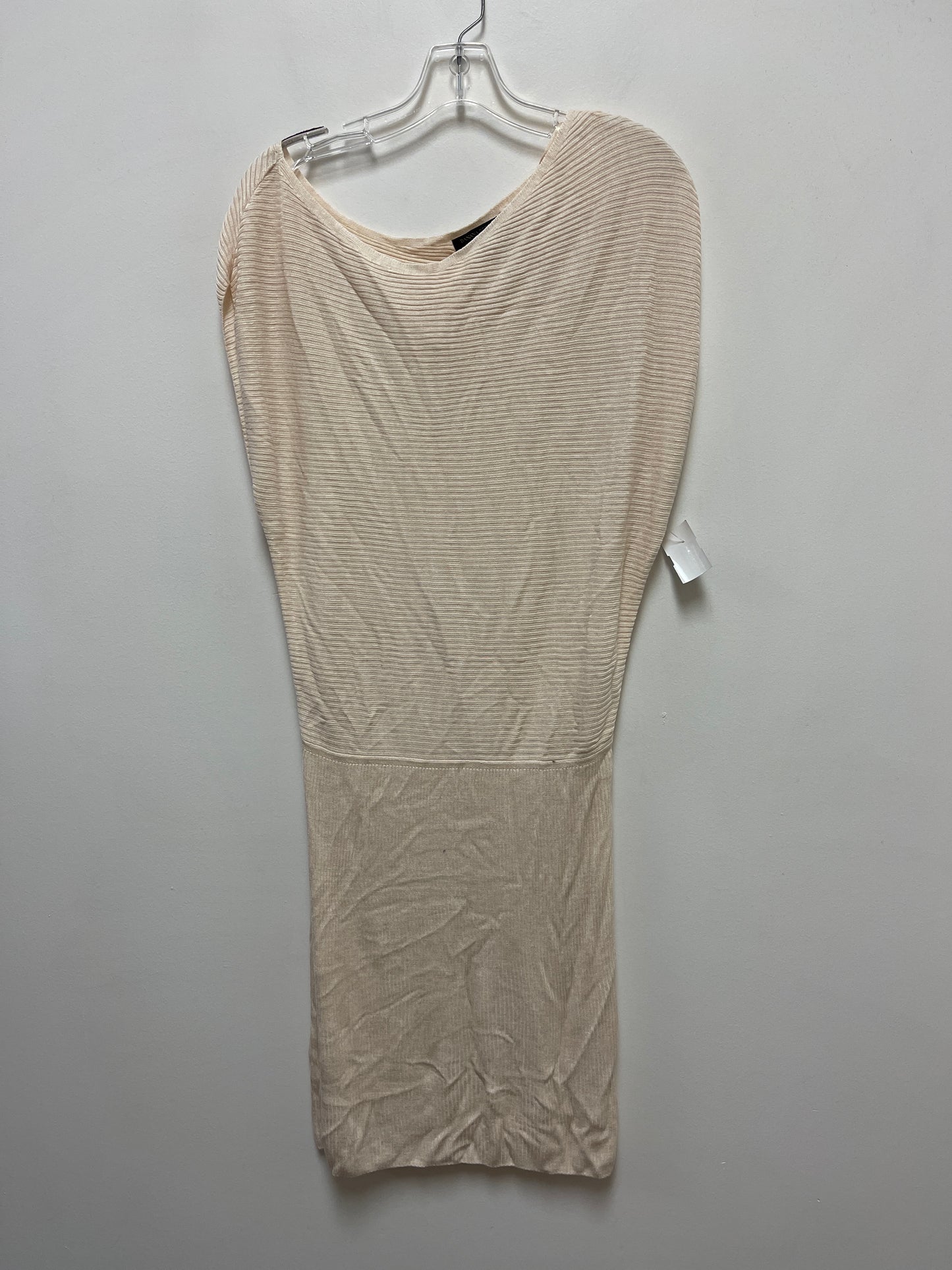 Cream Dress Casual Midi Banana Republic, Size M