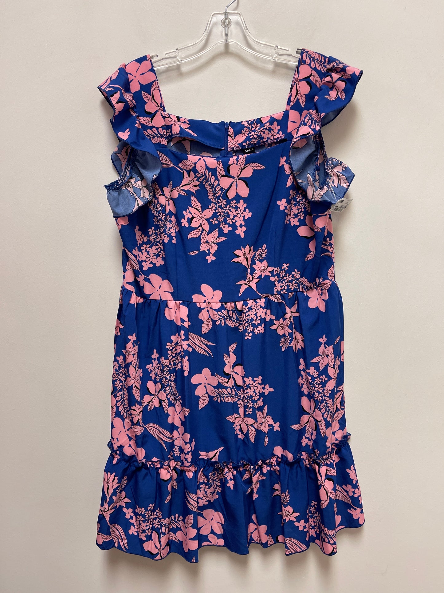 Dress Casual Short By Shein In Blue, Size: Xl