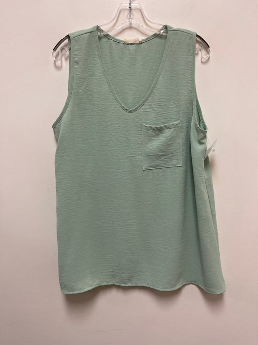 Tank Top By Cotton Bleu In Green, Size: L