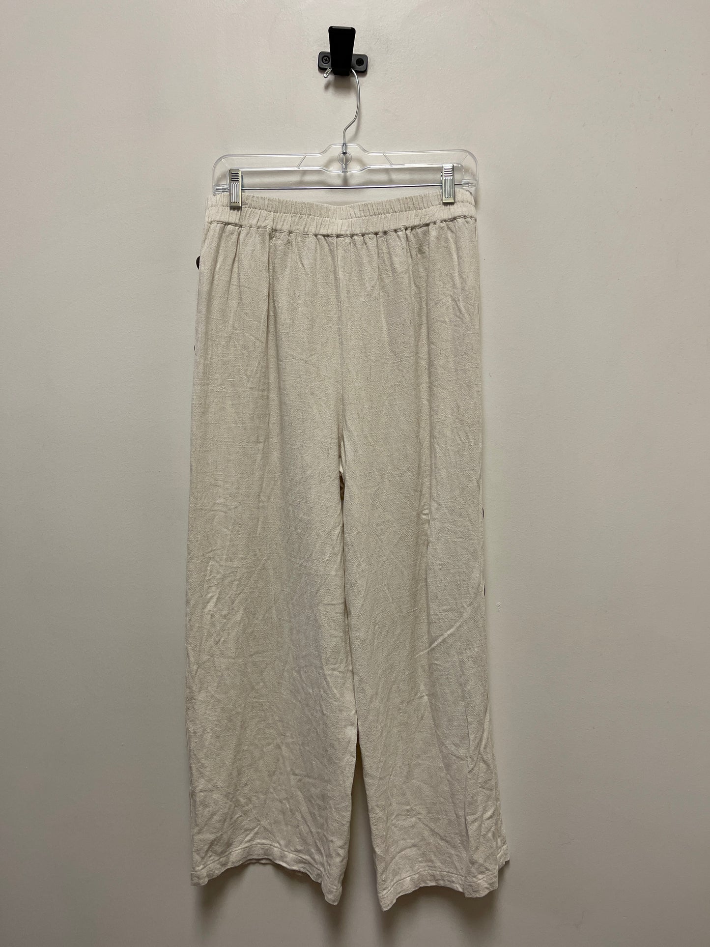 Pants Wide Leg By Clothes Mentor In Cream, Size: 12