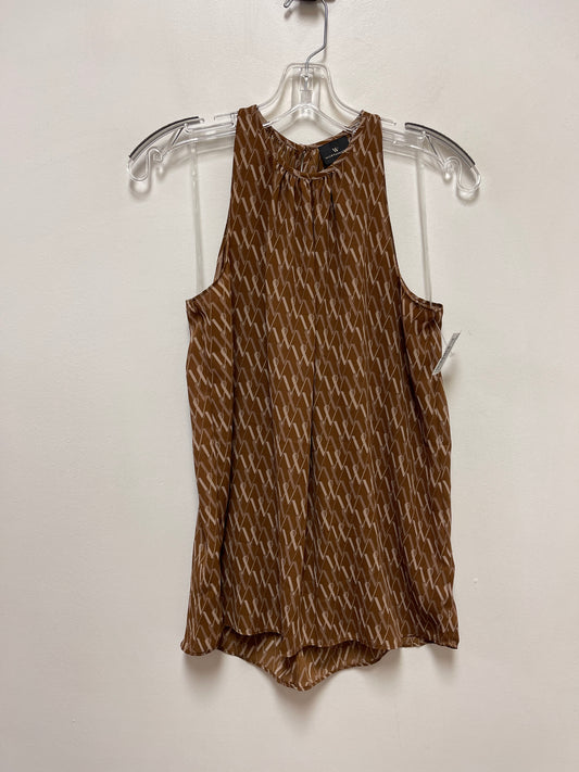 Top Sleeveless By Worthington In Brown, Size: Xs