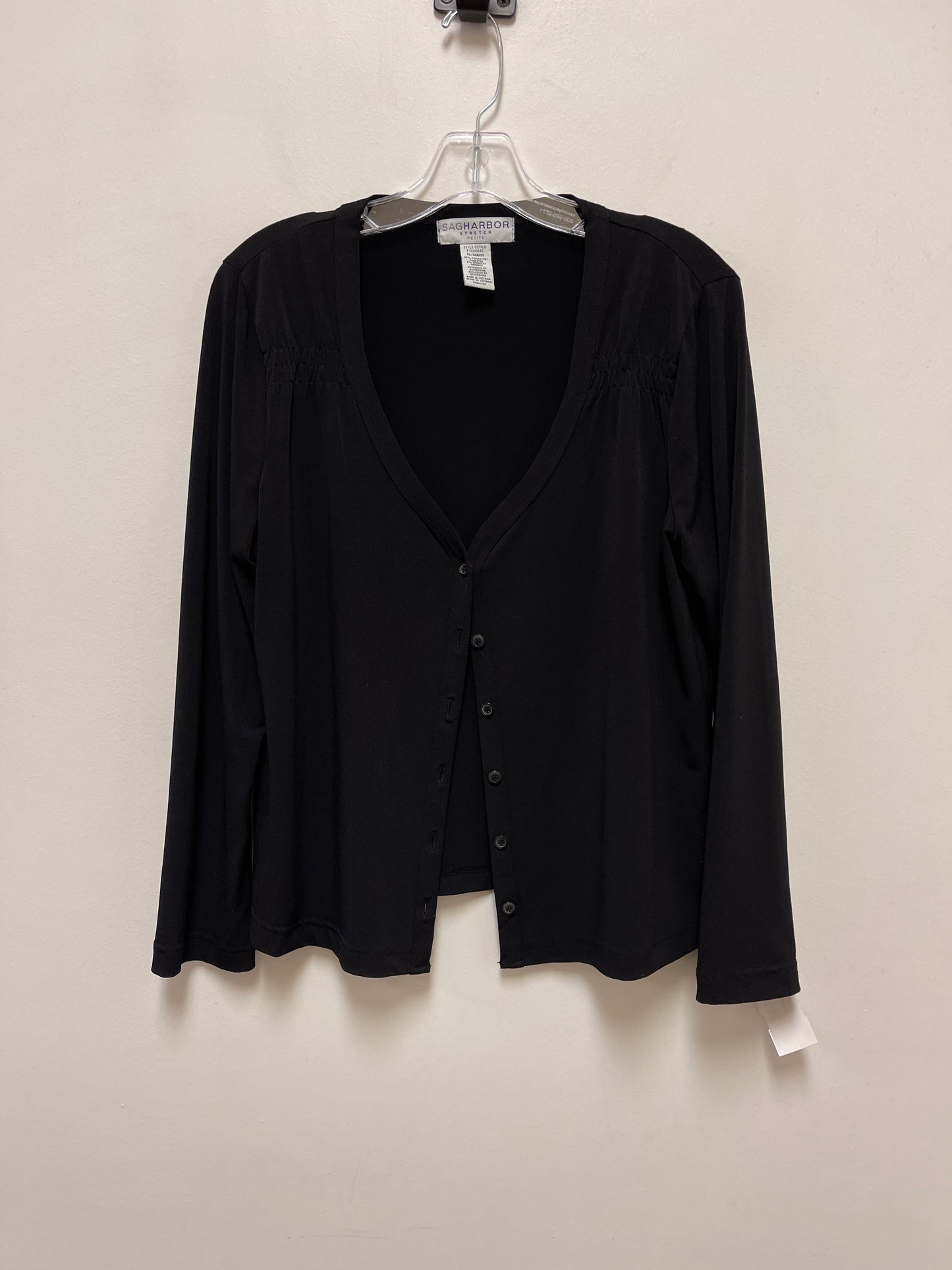 Cardigan By Sag Harbor In Black, Size: L