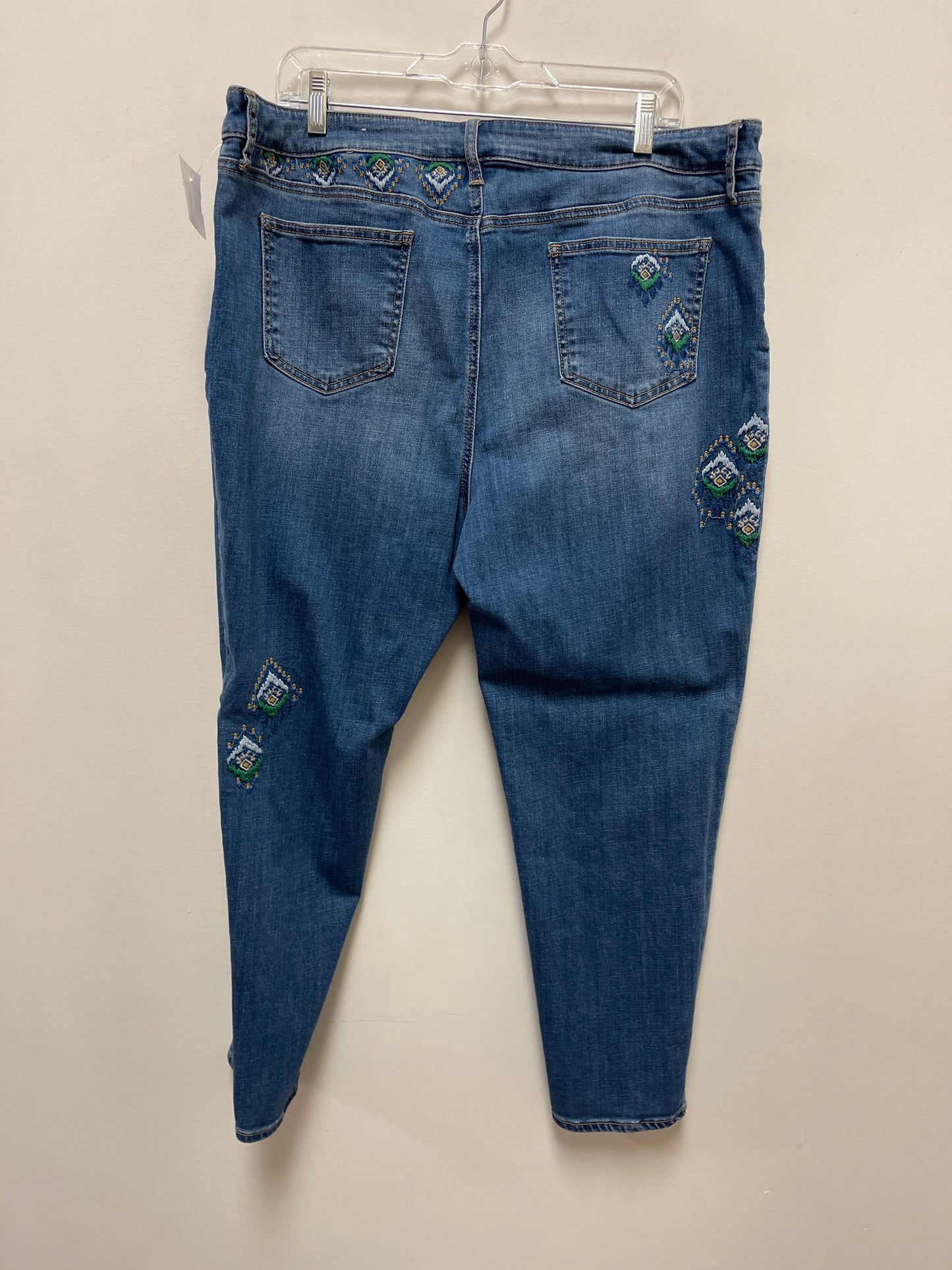 Jeans Skinny By Chicos In Blue Denim, Size: 18