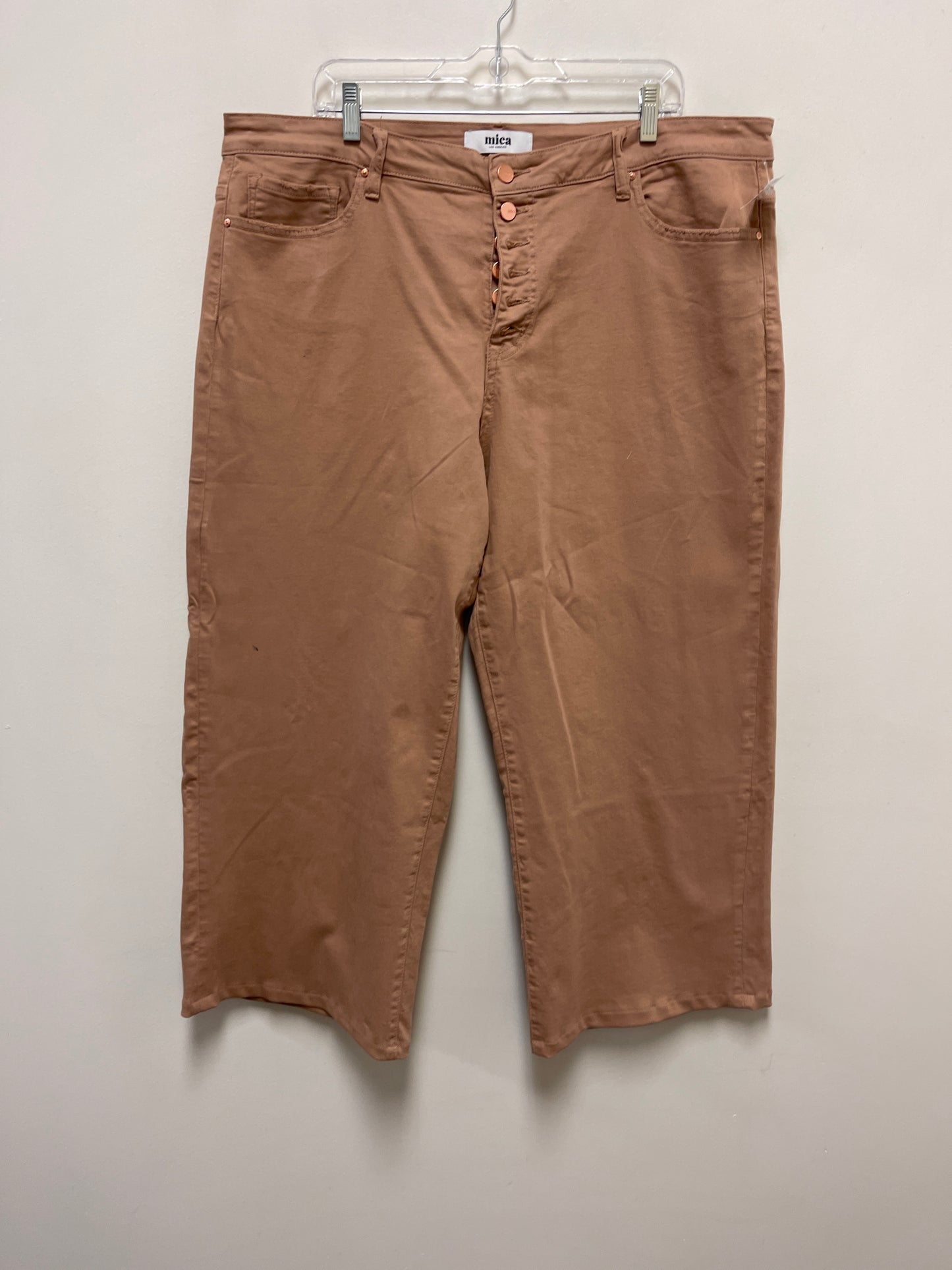 Pants Wide Leg By Clothes Mentor In Brown, Size: 20