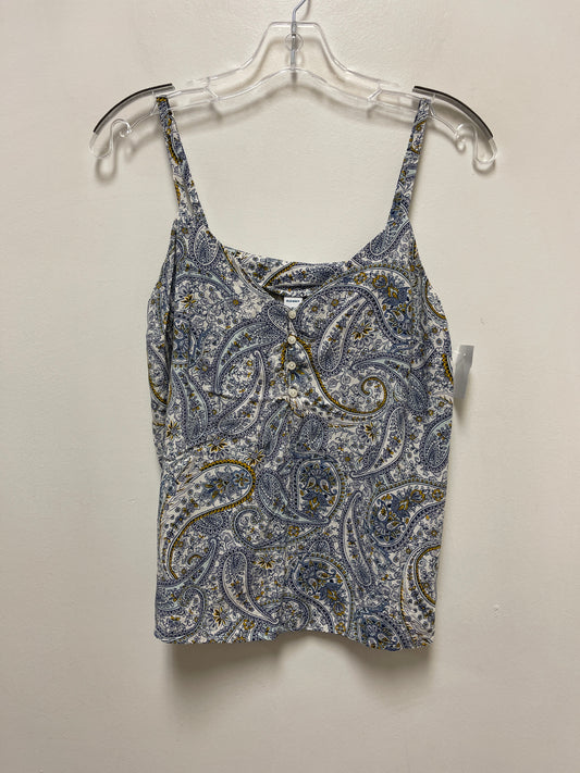 Top Sleeveless By Old Navy In Blue & Yellow, Size: M