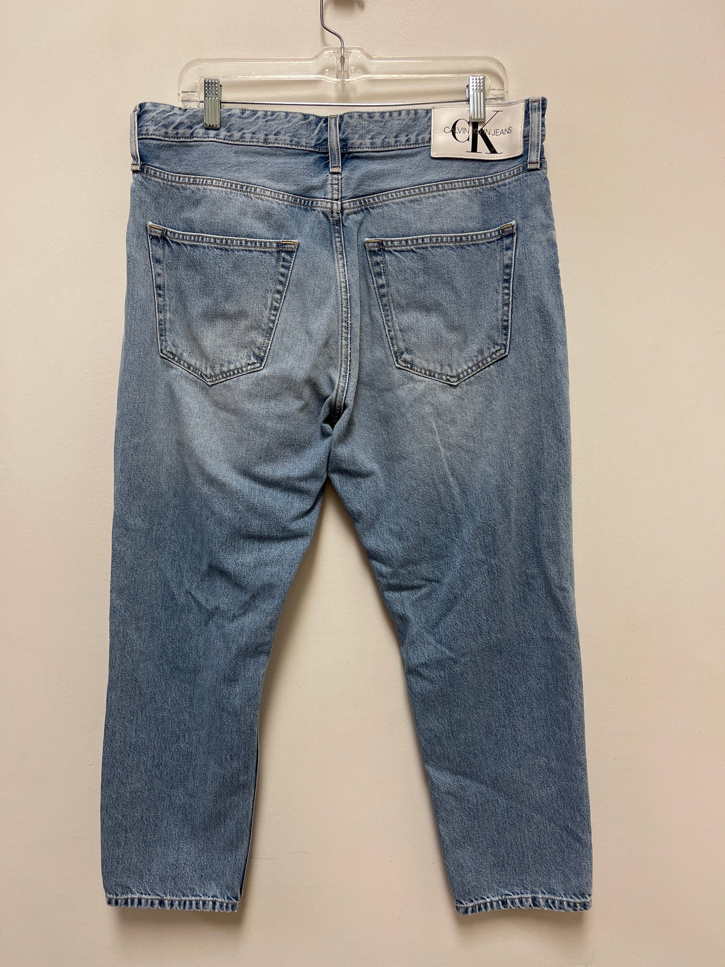 Jeans Skinny By Calvin Klein In Blue Denim, Size: 18