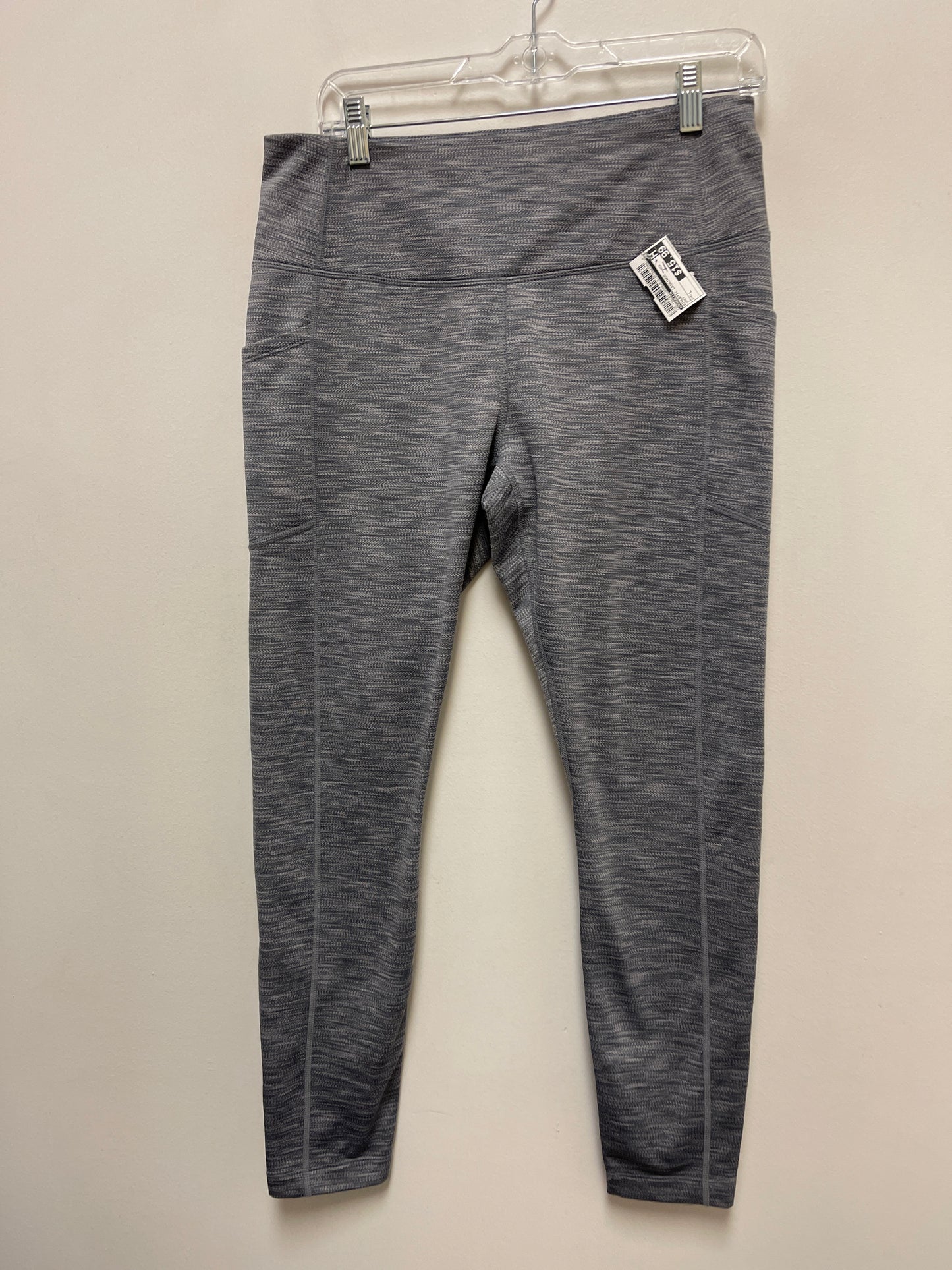 Athletic Leggings By Mondetta In Grey, Size: L