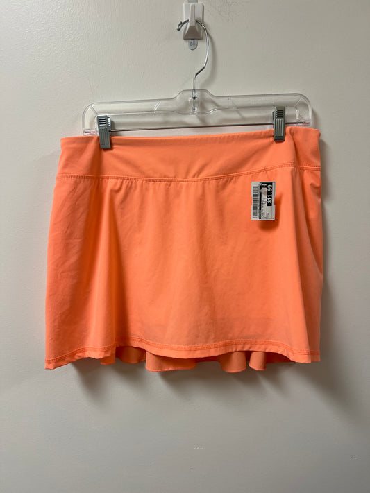 Athletic Skirt By Kyodan In Orange, Size: M