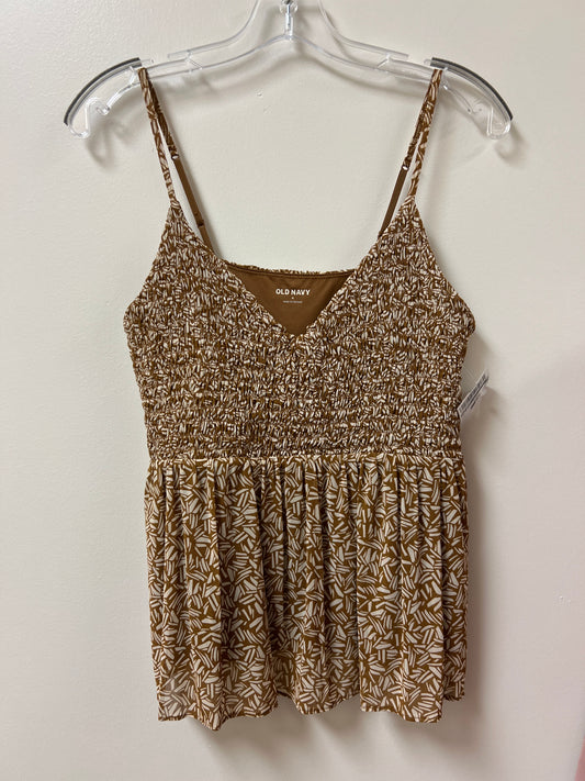 Top Sleeveless By Old Navy In Brown, Size: M