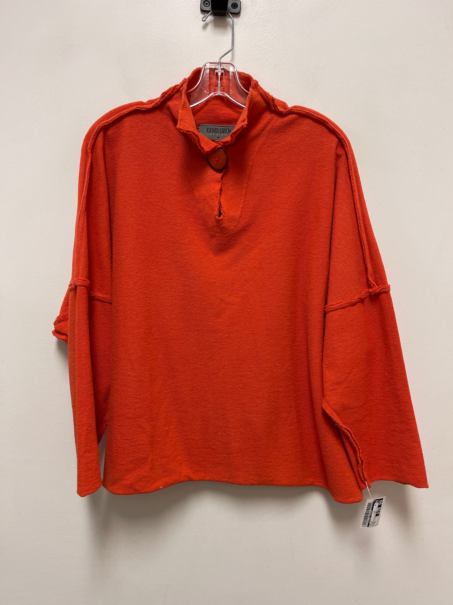 Top Long Sleeve By Clothes Mentor In Orange, Size: M