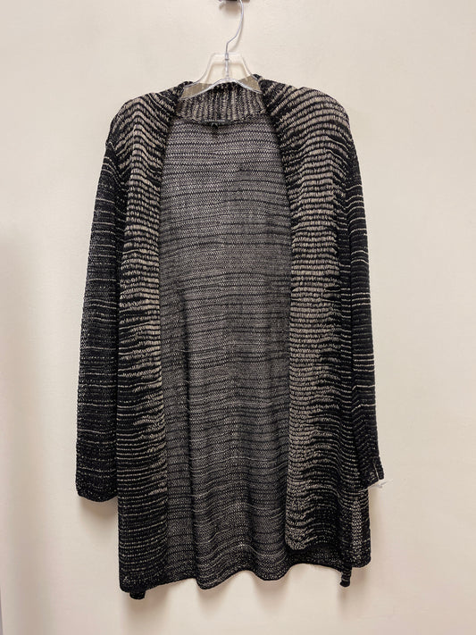 Sweater Cardigan By Eileen Fisher In Black, Size: Xl