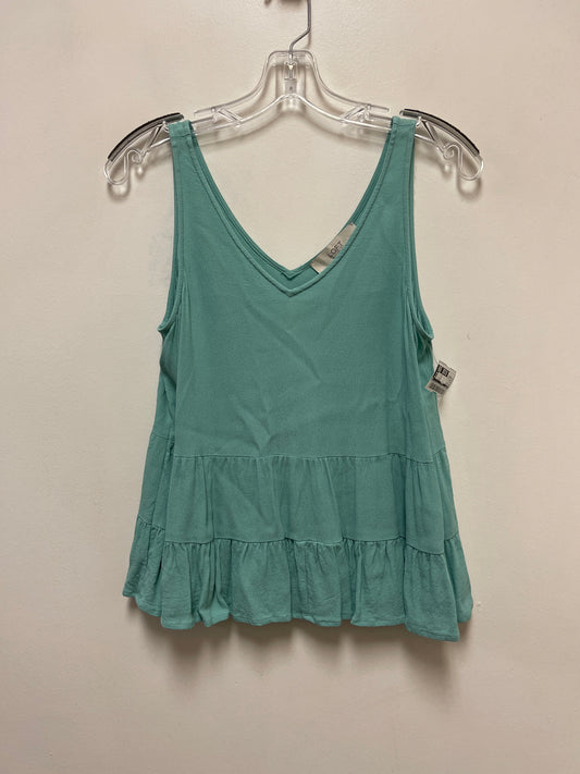 Top Sleeveless By Loft In Blue, Size: Petite   S