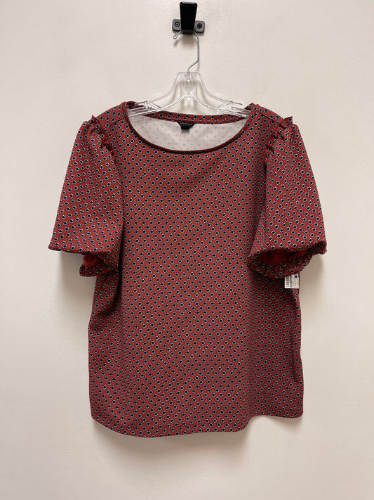 Top Short Sleeve By Ann Taylor In Orange, Size: Xl