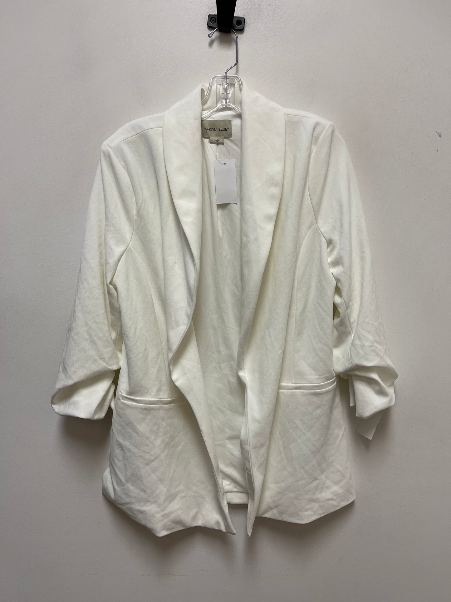 Blazer By Clothes Mentor In Cream, Size: L