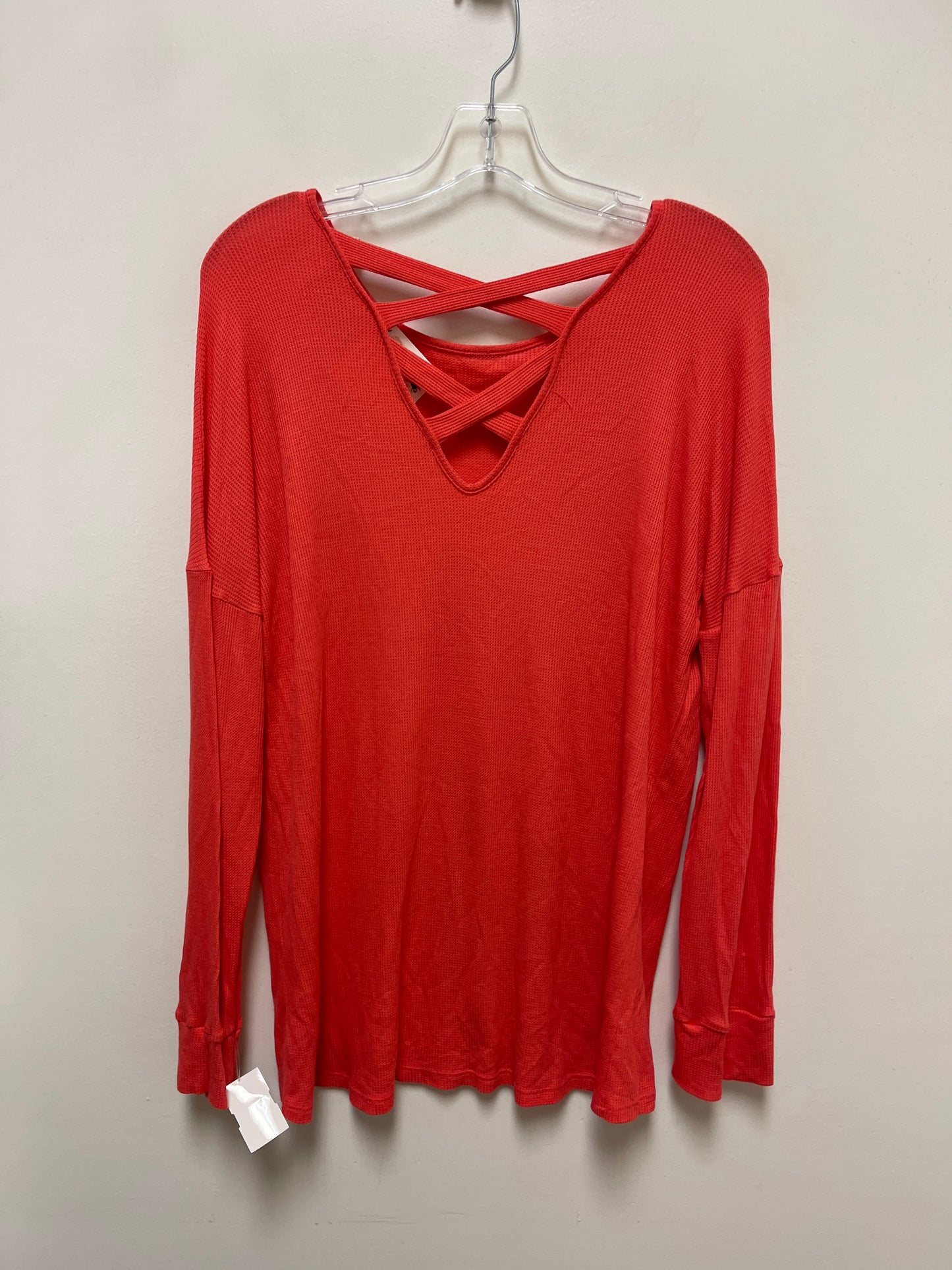 Top Long Sleeve By 7th Ray In Coral, Size: S