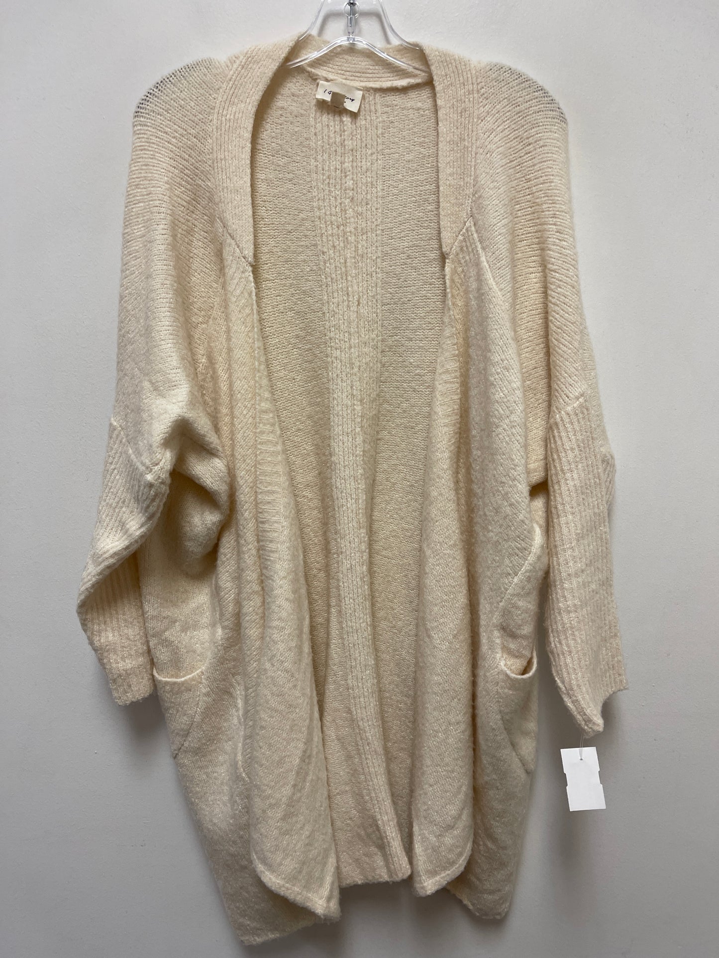 Sweater Cardigan By 143 Story In Cream, Size: L