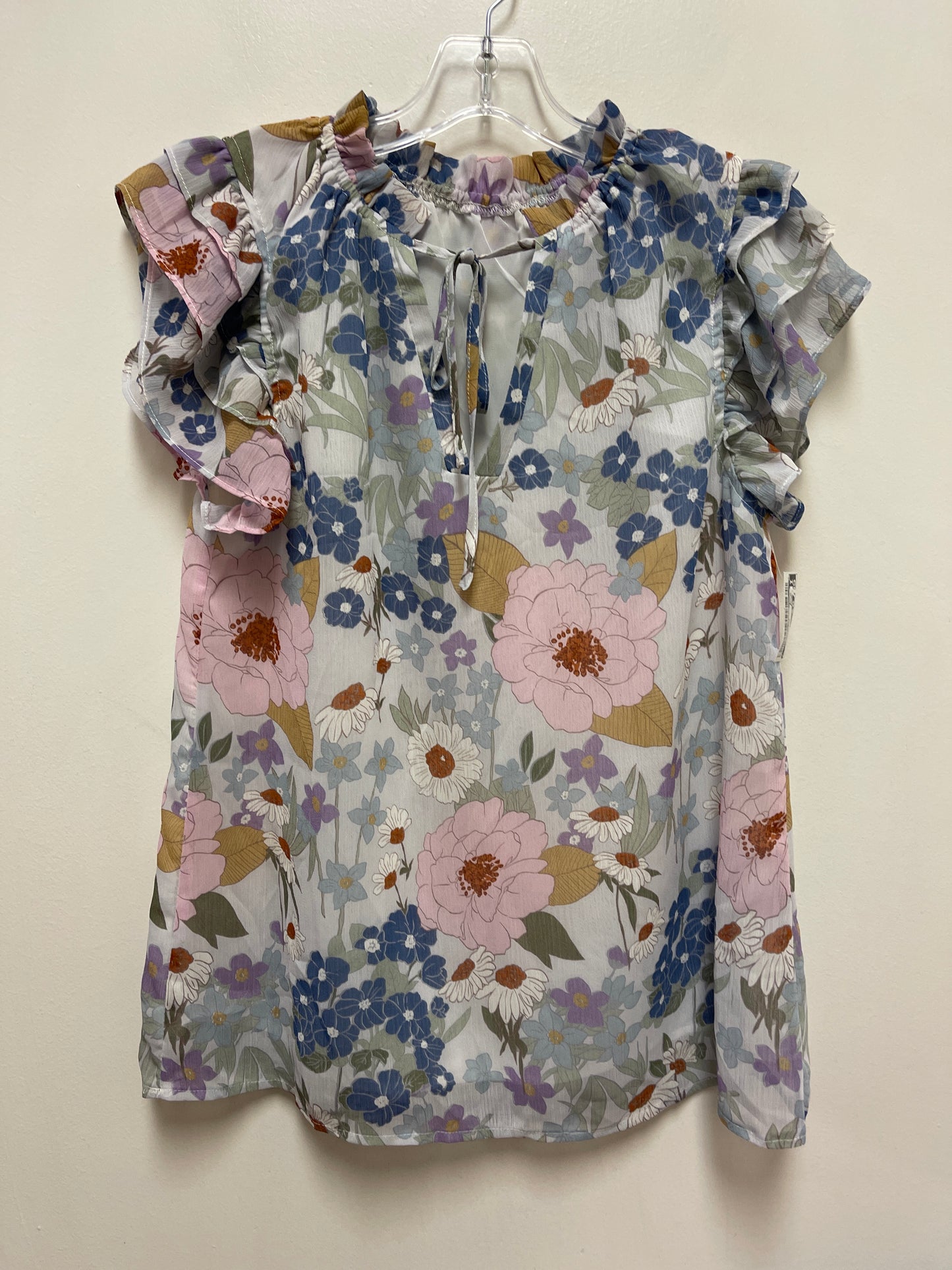 Top Sleeveless By Clothes Mentor In Floral Print, Size: S