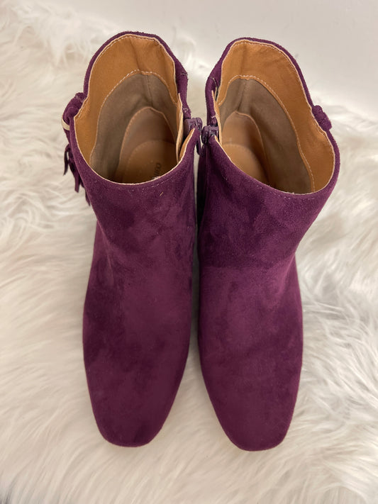 Boots Ankle Flats By Comfortview In Purple, Size: 7