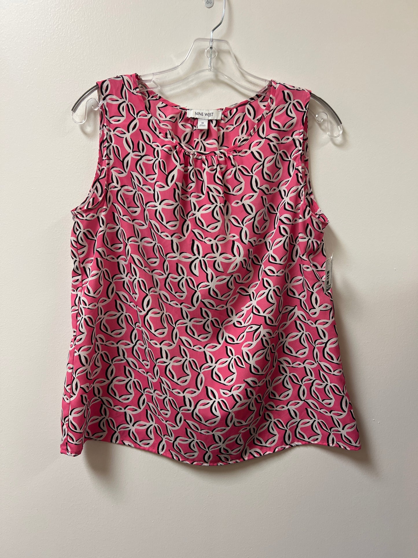 Top Sleeveless By Nine West In Pink, Size: M