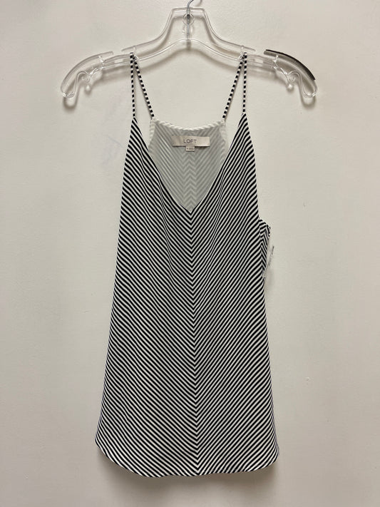 Top Sleeveless By Loft In Striped Pattern, Size: M