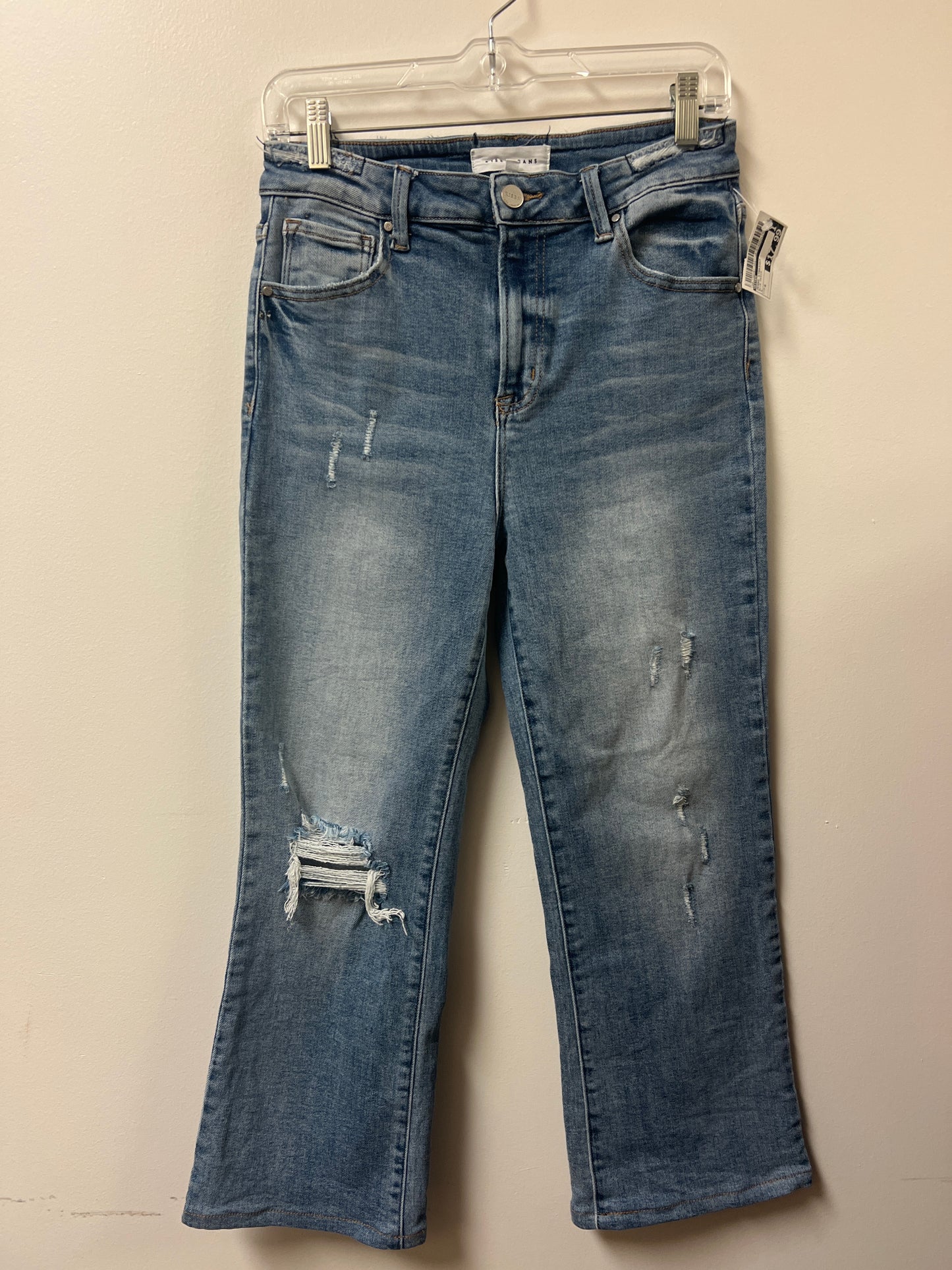 Jeans Straight By Risen In Blue Denim, Size: 8