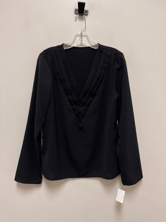 Top Long Sleeve By Clothes Mentor In Black, Size: L